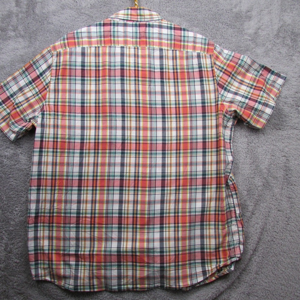 Black Brown 1826 Shirt Mens XL Multicolor Plaid Short Sleeve Button Front Casual - Picture 3 of 10